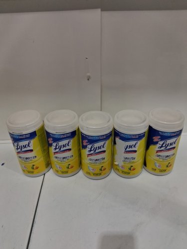 5pk lysol advanced disinfecting wipes - 550 wipes total - citrus scent (model: 1708072) image 3