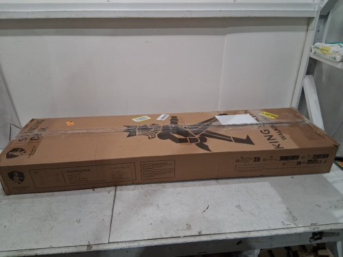 KINGSMITH Height Adjustable Electric Standing Desk with 2 Hooks - 48" x 24" - 176LBS CAP - WHITE/OAK (MODEL: ETSFI28) image 5