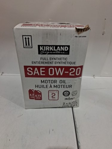2PK Kirkland Signature Full Synthetic Motor Oil - SAE OW-20 - 4.73l (each) image 2