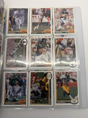 750 APPROX ASSSTD 1991 UPPER DECK NFL FOOTBALL CARDS image 5