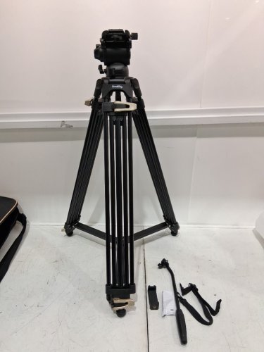 SmallRig Heavy Duty Tripod with Pan and Tilt Fluid Head - 74" - Black/Copper (Model:AD-01S) image 3