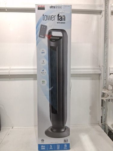 Seville Classics Oscillating Tower Fan - BLACK (MODEL: 1704090) image 2