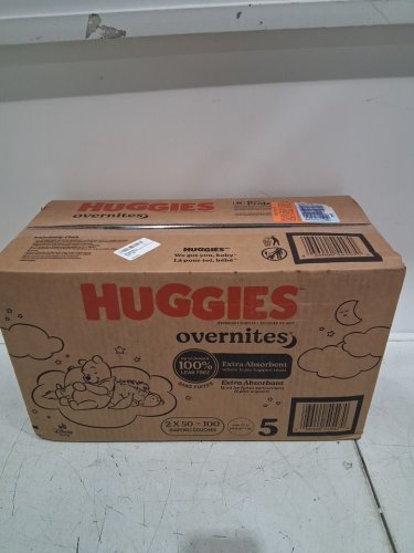 100PK HUGGIES OVERNITES NIGHT TIME BABY DIAPERS - SIZE 5 (27lb+) - WINNIE THE POOH - (model: 5454702) image 2
