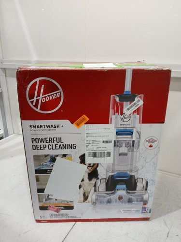 Hoover SmartWash Automatic Upright Carpet Cleaner with IntelliSense Push-Forward, 8ft Hose - white (MODEL: FH52007VCD) image 2