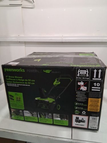 Greenworks POWERALL 20" Brushless Snow Blower Kit with battries and charger - 48v - (MODEL:sn3200) image 8