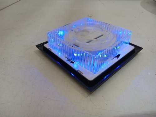 12pk APONUO Solar Post Cap rgb Light, IP65 Waterproof - 600mah, 5.71" x 5.71" x 2.24" - black - (model:m013ab) image 6