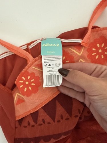 TODDLER DISGUISE MOANA 2 SIMEA COSTUME - 3T-4T- ORANGE (STYLE: 171089S) image 3