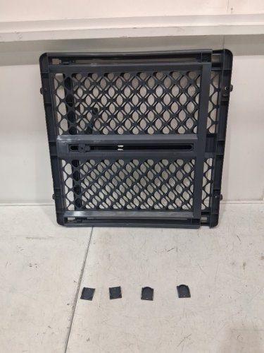 NORTH STATES TODDLEROO SUPERGATE CLASSIC 2-IN-1 PLASTIC SAFETY GATE - 26" X 26" - 42" - CHARCOAL GREY (MODEL: 8626C_868626)) image 3