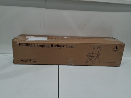 Aruru Aluminum Reclining Camping Chair with bag - 330lbs max - black (model: HZYH-259) image 2