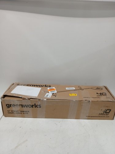 Greenworks *tool only* Cordless String Trimmer with adjustable handle - compatible with 40V greenworks battery - 12"- green/black (Model: stf309) image 2