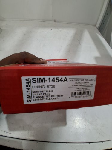 SIM Asbestos free Semi-Metallic Brake Pads - Mazda 2011-2014 - (Model: SIM-1454A) image 3