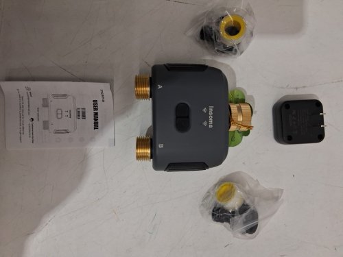 INSOMA WIFI WATER TIMER FOR GARDEN HOSE WITH BRASS INLET & OUTLET - GREY (MODEL:SGW02MB) image 3