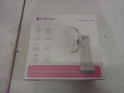 FVETGT PORTABLE MESH NEBULIZER FOR ADULTS AND KIDS - WHITE/CLEAR (MODEL: MTA10) image 2