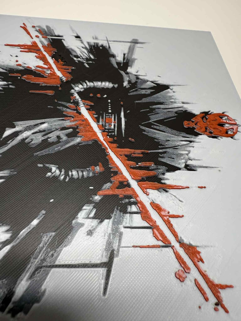 8"x8" 3D Printed - Darth Maul - Star Wars- Textured Photo image 3