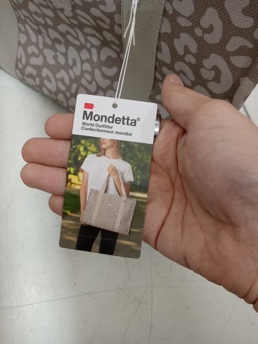 Mondetta GRS Certified ON-THE-GO canvas tote bag - 18L - LEOPARD BEIGE (Model: 4959700) image 3