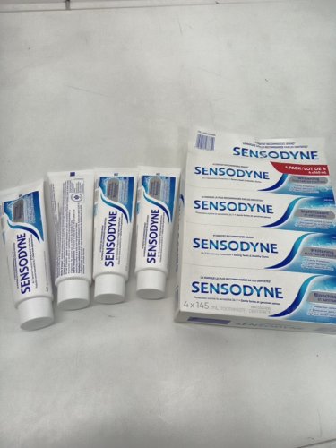 4PK SENSODYNE TRIPLE CLEANING TOOTHPASTE - WHITENING plus tartar fighting - 145ML/EACH image 2