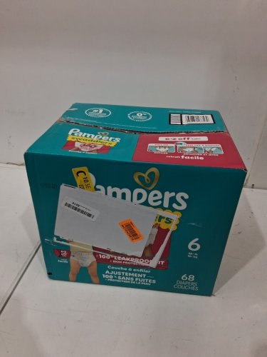68PK PAMPERS SWADDLERS DISPOSABLE DIAPERS - SIZE 6 (35+LBS) image 2