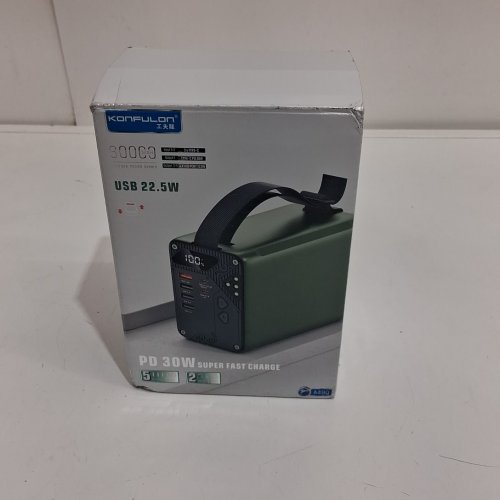 konfulon high capacity power bank with 5 outputs - 30w - 80000mah - green (model: A49Q) image 2