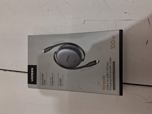 UGREEN Retractable Fast Charging usb-c cable - 3.3Ft - 100W - grey (model: L531) image 2