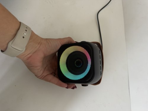 portable mini bluetooth speaker & karaoke machine with 2 microphones - BLACK (model: k29-L) image 4