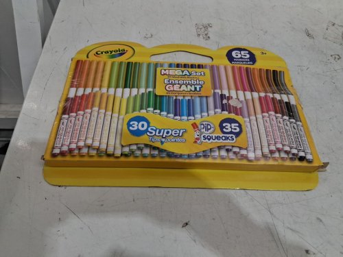 65PK CRAYOLA mega set - 30 super tips & 35 pip squeaks - multi-colours (model: 2427213) image 2