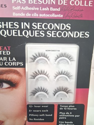 3pr Lilly Lashes Rule Breaker Self Adhesive Lashes - 30mm - natural image 3