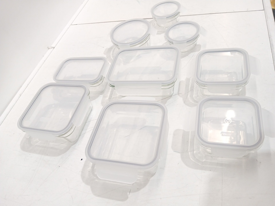 18PC Glasslock Glass Food Storage Set - Clear (model: 2379252) image 4