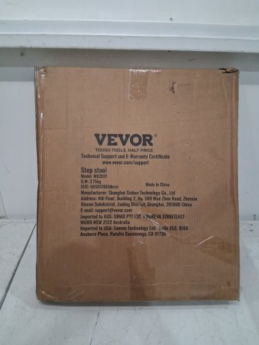 Ergonomic Folding Steel Step Stool with Wide Anti-Slip Pedal - 2-Step 330lbs Capacity - black/white (model: wk2031) image 2