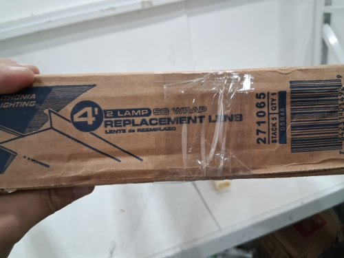 Lithonia lighting 2 lamp SB wrap replacement lens- 4FT -clear (model: 271065) image 4