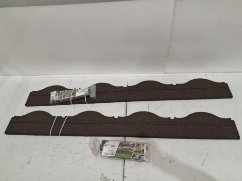 2PK EZ border Weather and frost resistant durable garden edging border - 3.25" x 48" - brown (model: mt5001699) image 3