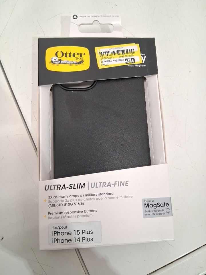 OtterBox Symmetry Series Ultra-Sleek MAGSAFE Case for iPhone 14/15 PLUS - Black image 2