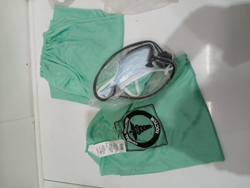 5PC RUBIES DOCTOR COSTUME - MEDIUM (32-34) - GREEN (MODEL: 700219) image 2