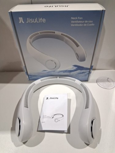 Jisulife LIFE4 5-Speed portable neck fan - OSFM - White (model: fa14-s) image 2