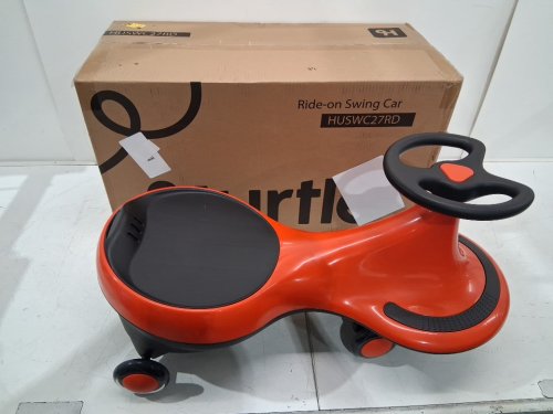kid's hurtle ride-on swing car - ages 2+ - red/black (model: HUSWC27RD) image 3