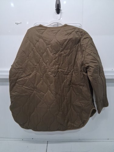 women's gap recycled Lightweight Oversized Quilted Liner Jacket - small - dried moss green (style: 834934-00-4) image 3