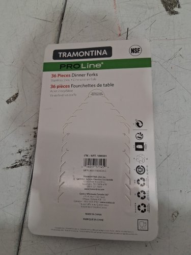 36pk Tramontina ProLine dinner forks - stainless steel (model: 1886581) image 3