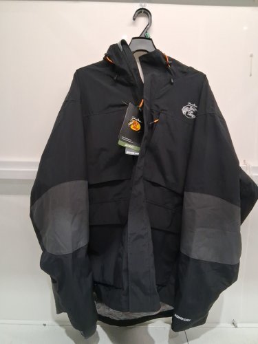 mens Bass Pro Shops HPR Rain Jacket - 2XL- Black (style:637bpsf24-3293w) image 2