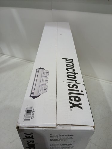 Proctor Silex TRIPLE Buffet Server & Food Warmer - 2.5 Quart - STAINLESS STEEL/BLACK (MODEL: 34300RG) image 9