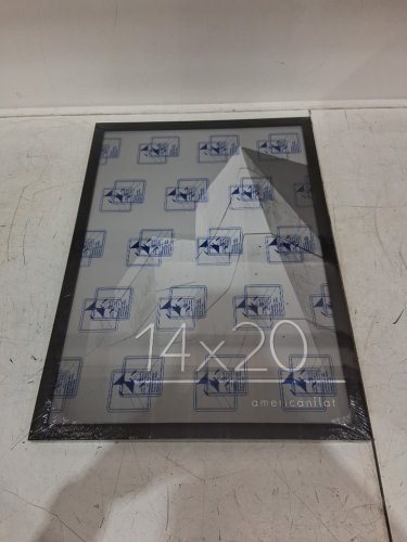 Americanflat Picture Frame with Polished Plexiglass - 14" x 20" - black image 3