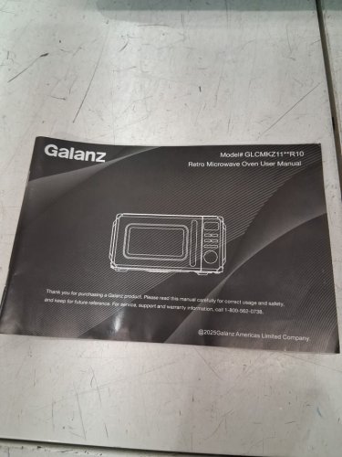 GALANZ RETRO-STYLE DIGITAL MICROWAVE OVEN - 0.7CU FT - bebop BLUE (MODEL: GLCMKZ07BER07) image 3