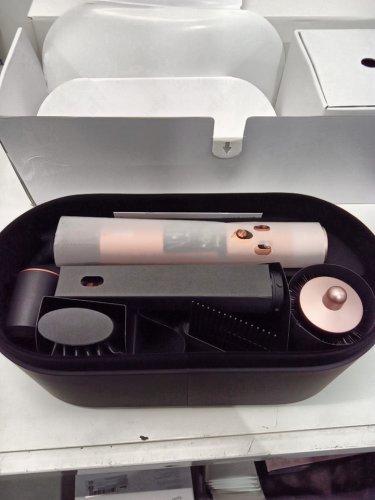 6PC DYSON i.d curly + coily airwrap multi styler and hair dryer with bluetooth - amber silk ( model: hs08) image 4