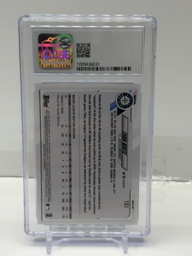 CSG GRADED 9.5 GEM MINT 2021 TOPPS EVAN WHITE ROOKIE CARD #151 image 2