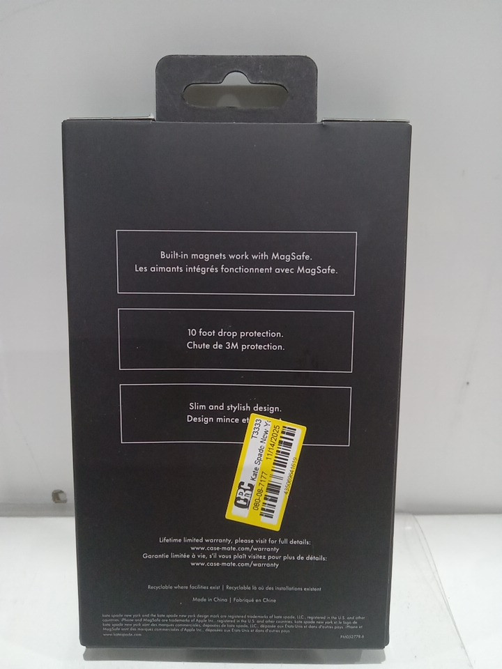 Kate spade new york protective MagSafe case for iPhone 15/14/13 - Clear Flowers (Model: KS052416-05) image 3