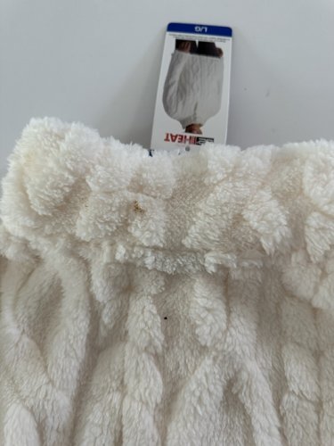 WOMEN'S 32 Degrees HEAT Cable Sherpa Pullover - large - IVORY (Style: 1816003) image 2