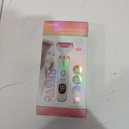 6pc women's seabird 4 in 1 electric razor - white/pink - (Model: rf-3028-4t-w) image 2