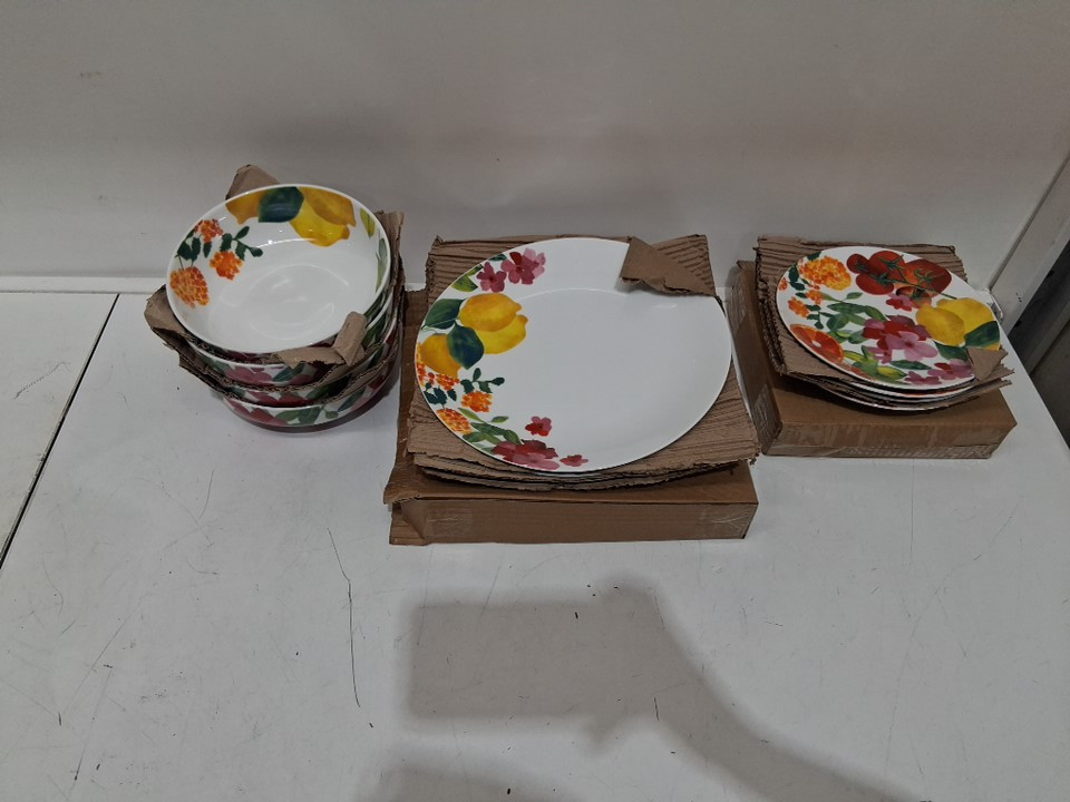 12pc Maxwell & Williams Capri Dinnerware Set - multi color floral (model: 1041712) image 3
