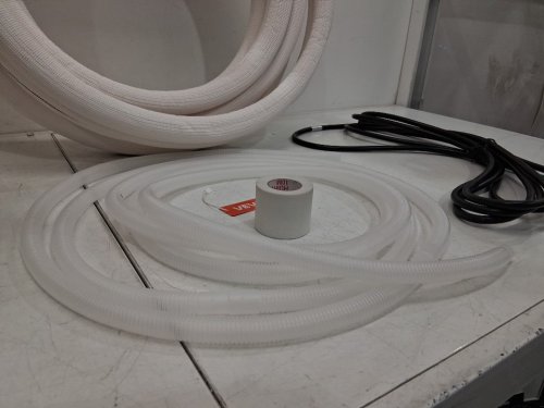 Premium Mini Split Line Set AC Copper Tubing Pipe with Thickened Insulated Coil - 3/8" and 3/8" - 25ft - White (Model: JSY-SS-SKU15) image 4