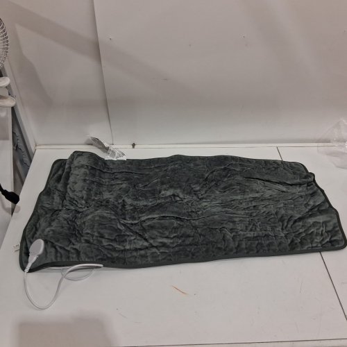 QFUN full body heating pad with auto shut off - 20" x 40" - deep grey (model: tk-hp4020k) image 3