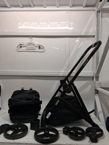 Gromast 3-in-1 Baby Convertible Stroller WITH UPF 50+ canopy and cup holder - black - (model: B1-ca) image 3