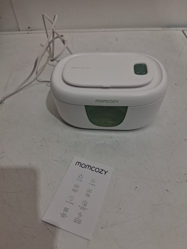 momcozy baby wet wipe warmer - 120v - white/green (MODEL: ww01) image 3